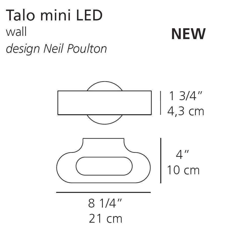 Artemide Talo Mini Led Wall Light
