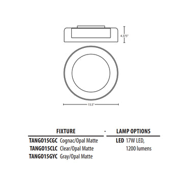 Besa Lighting Tango Ceiling Light