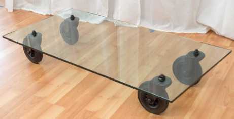 FontanaArte Tavolo con Ruote Rectangle Medium