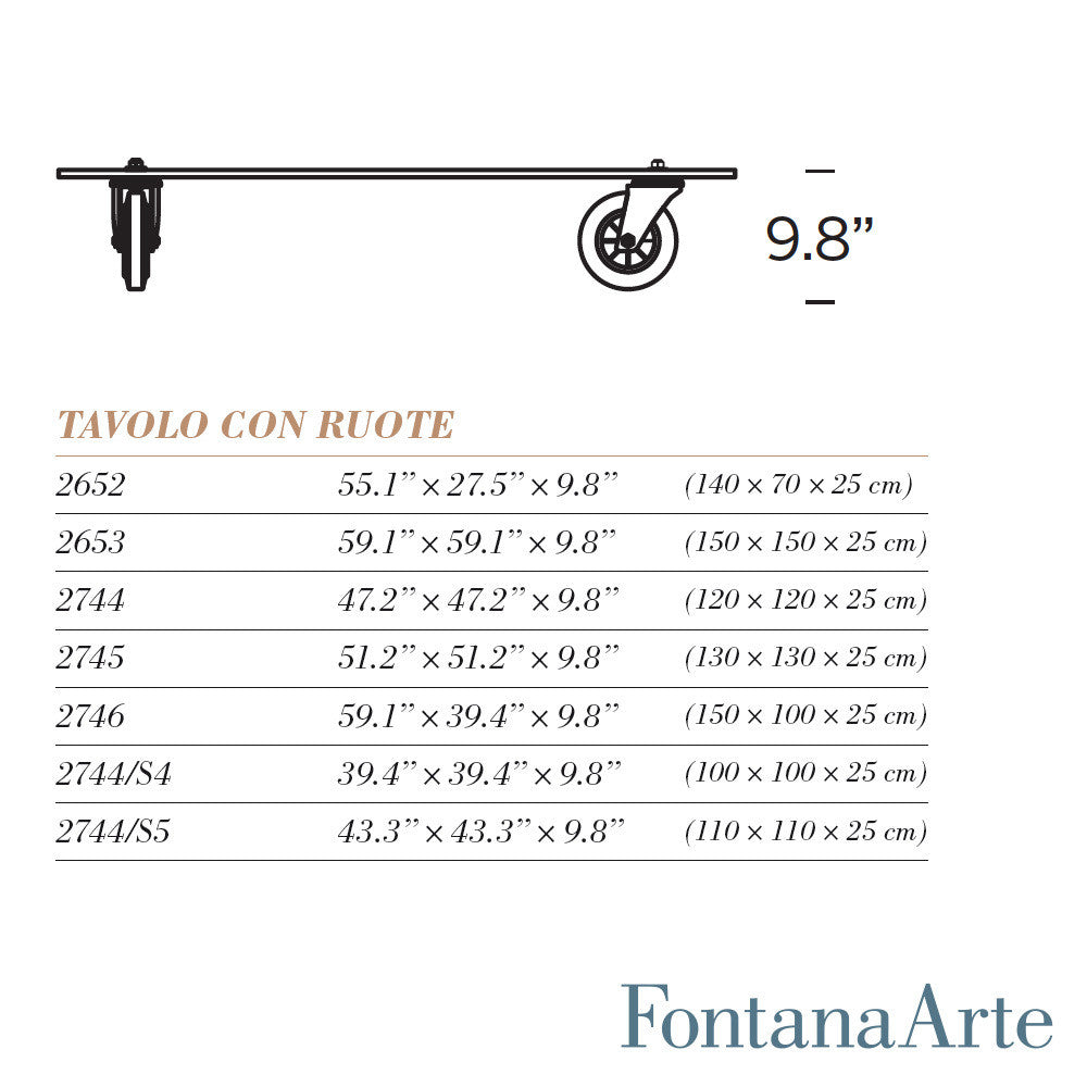 FontanaArte Tavolo Con Route - LoftModern