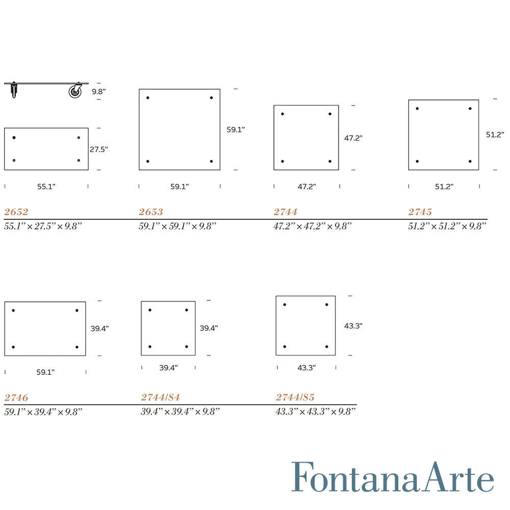 FontanaArte Tavolo Con Route - LoftModern