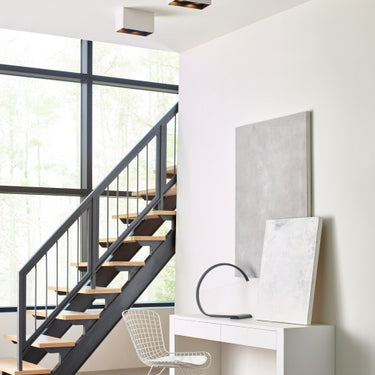 Exo Dual LED: modern adjustable downlight for kitchen island task lighting.