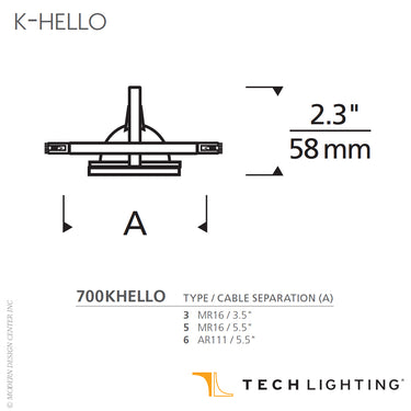 K Hello Kable Lite Head | Visual Comfort Modern