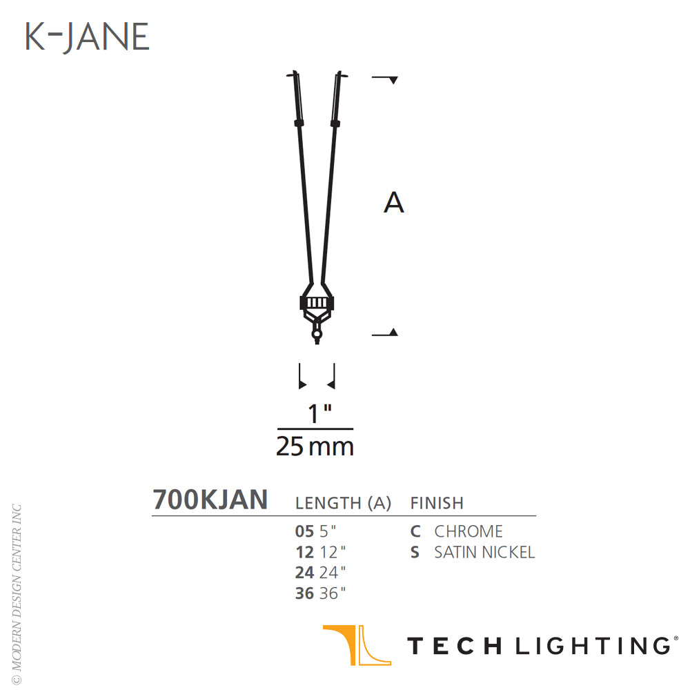 Tech Lighting K Jane Kable Lite Head