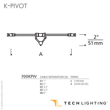 K Pivot Kable Lite Head | Visual Comfort Modern
