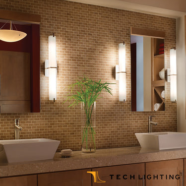 Metro 25.8 inch LED bath bar light, antique bronze, white acrylic shade, dimmable for modern bathroom lighting