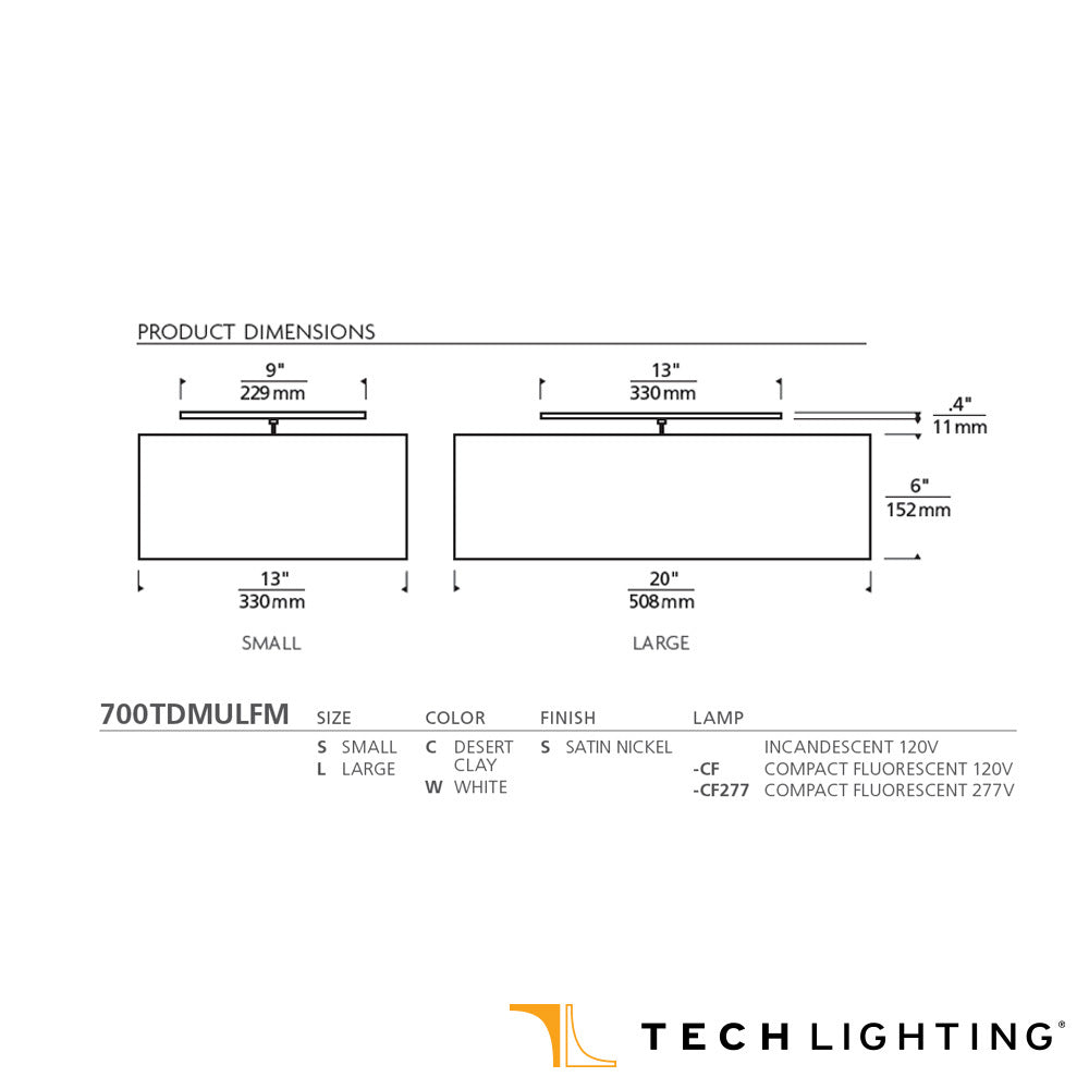 Tech Lighting Mulberry LED Ceiling