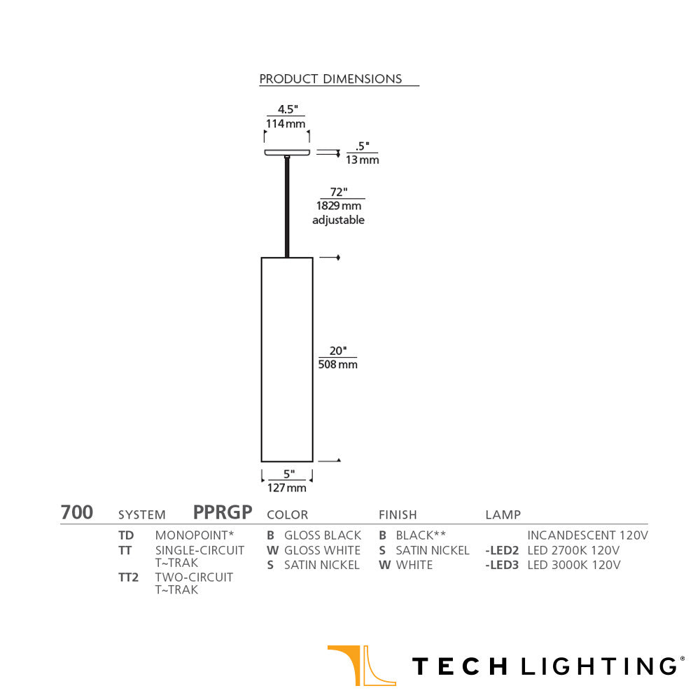 Tech Lighting Piper Grande Pendant