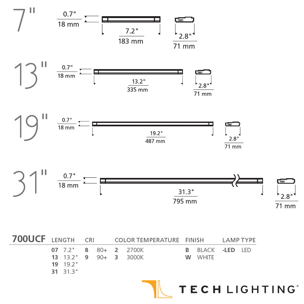 Unilume 31 inch LED Slimline | Visual Comfort Modern
