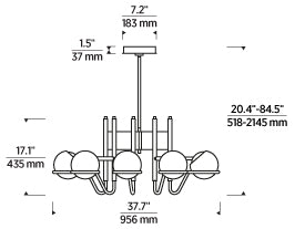 Visual Comfort Crosby Large Chandelier - Stylish Home Lighting Solution