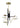 Modern Vintage Brass & Black LED Pendant Fixture

