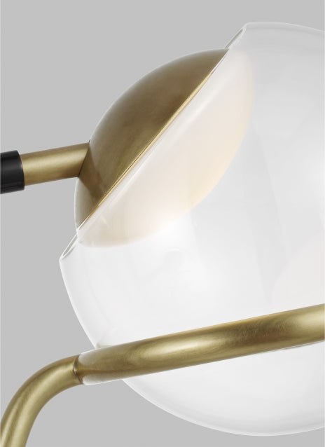 Tech Lighting Crosby Black/Brass Medium Pendant - Contemporary Fixture