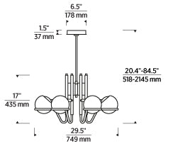 Modern Home Decor Lighting - Medium Chandelier