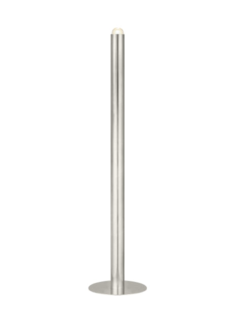 Ebell Floor Lamp | Satin Nickel