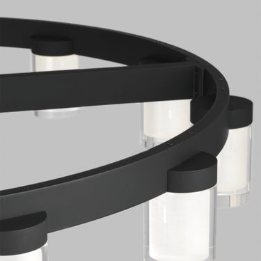 Visual Comfort Esfera 18-light LED chandelier for dining room.