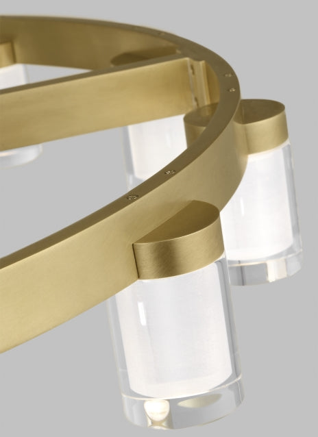 Esfera Chandelier Medium | Brass Pendant Lights for Restaurants