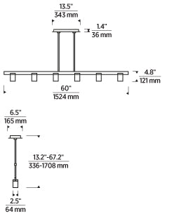 Esfera Large Linear Suspension | Visual Comfort Modern