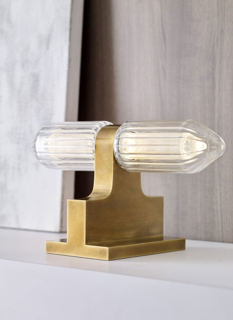 Langston Table Lamp | Modern Lighting - Gold Brass