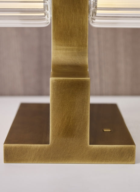 Langston Table Lamp | Modern Lighting - Plated Brass 2