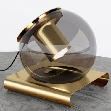 Oluce Globe Table Lamp with diffused and direct light, perfect for bedside and ambient home lighting