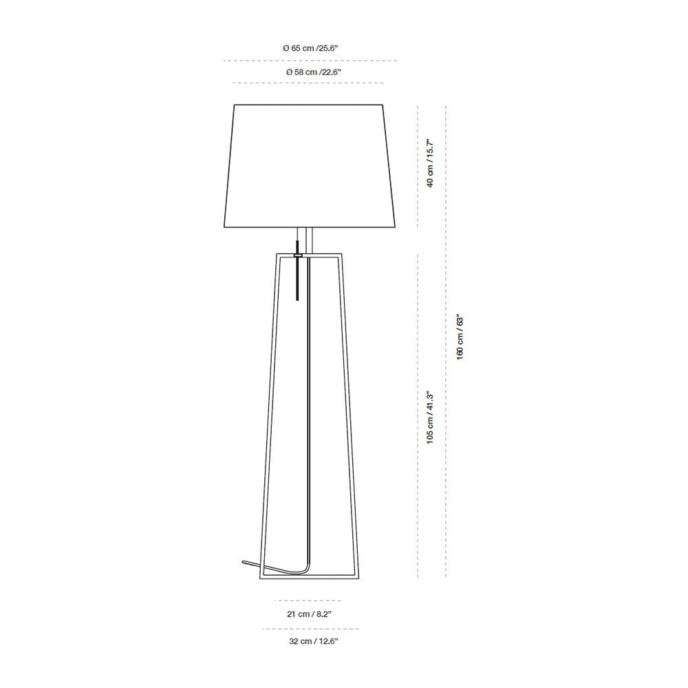 Tiffany 1 Outdoor Floor Lamp by Carpyen