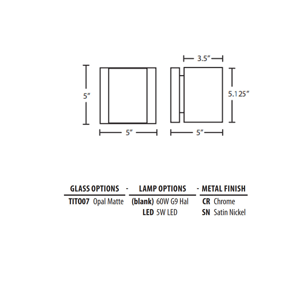 Besa Lighting Tito Wall Light