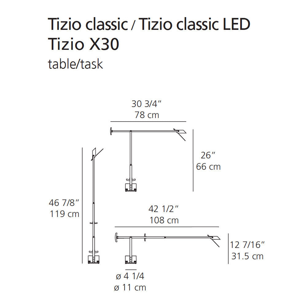 Tizio Classic Table Lamp Halogen by Artemide 7