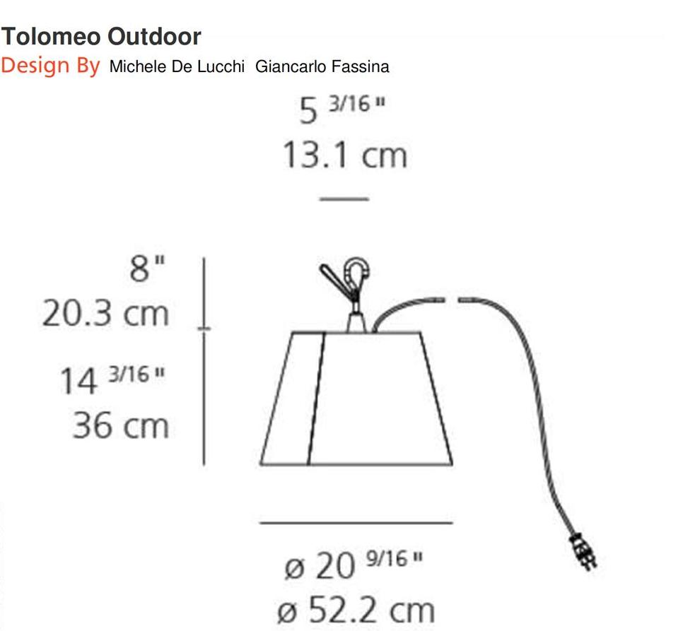 Artemide Tolomeo Mega Outdoor Hook