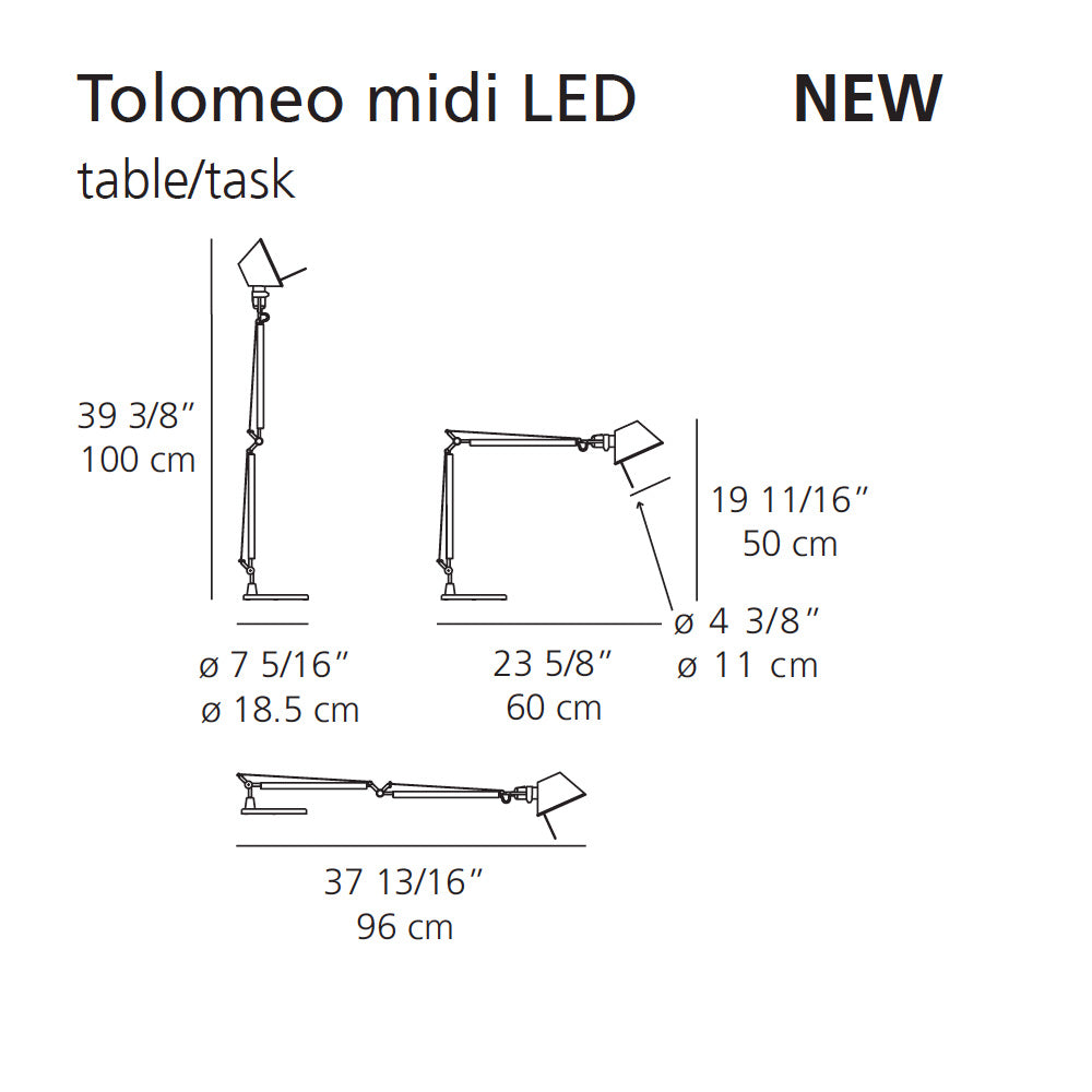 Artemide Tolomeo Midi Led Table Lamp