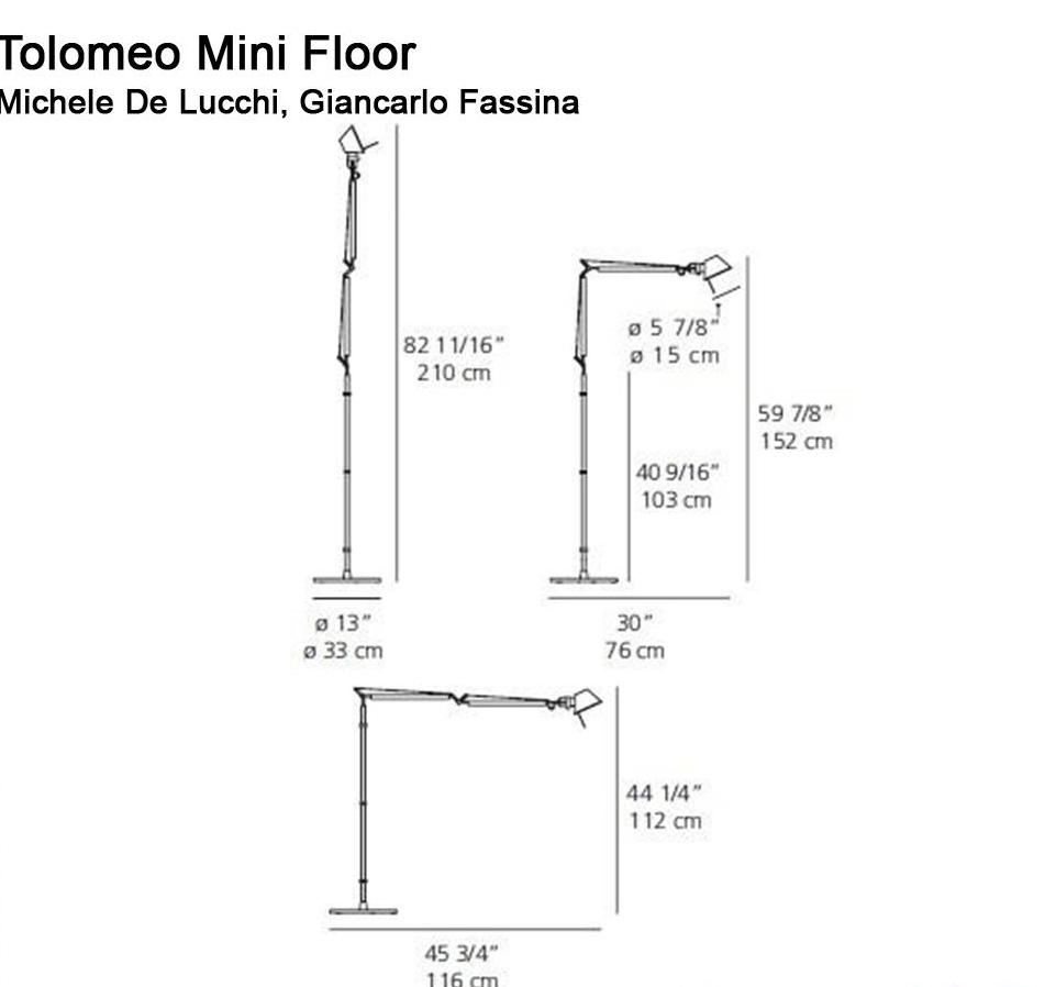 Artemide Tolomeo Mini Floor Lamp