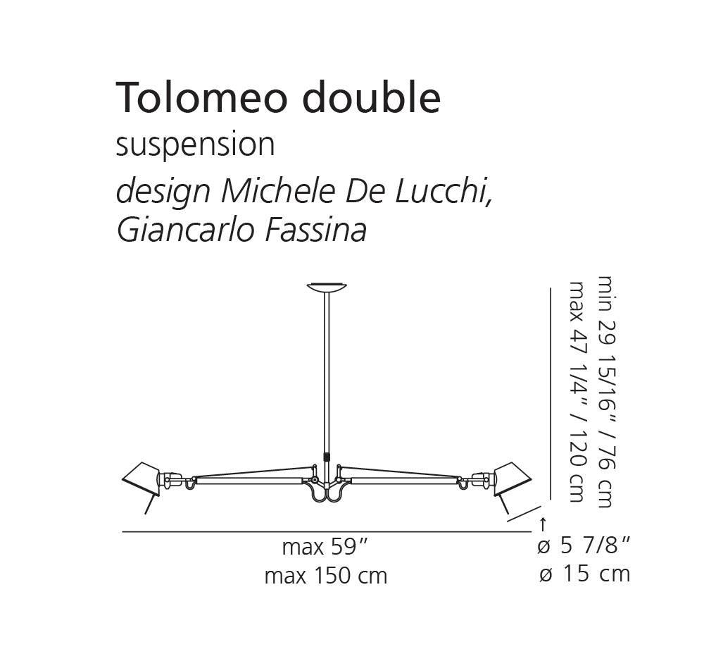 Artemide Tolomeo Double Pendant Light