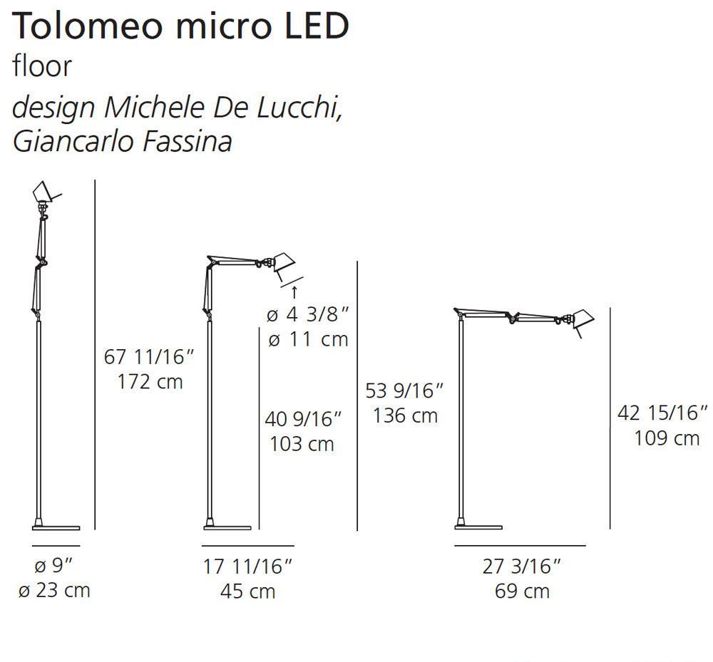 Artemide Tolomeo Micro Floor Lamp