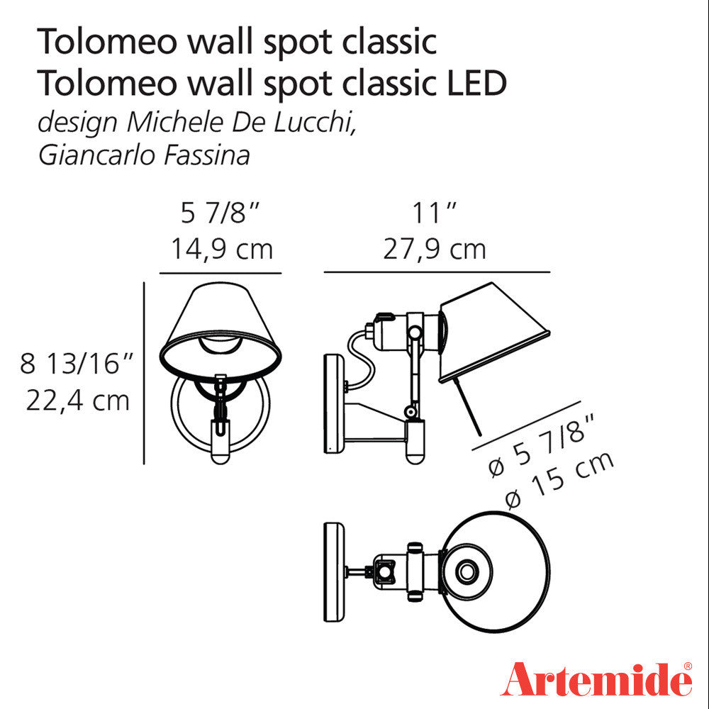 Artemide Tolomeo Wall Spot