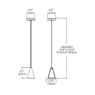 BlackJack Lighting Tria Pendant Light