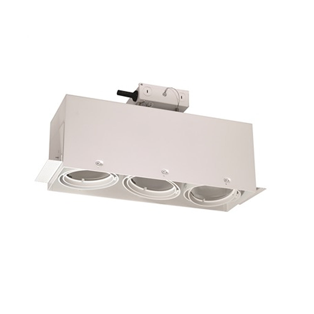 Nora Lighting Trimless Line Voltage (LED Compatible) MLS Three Modules Housing