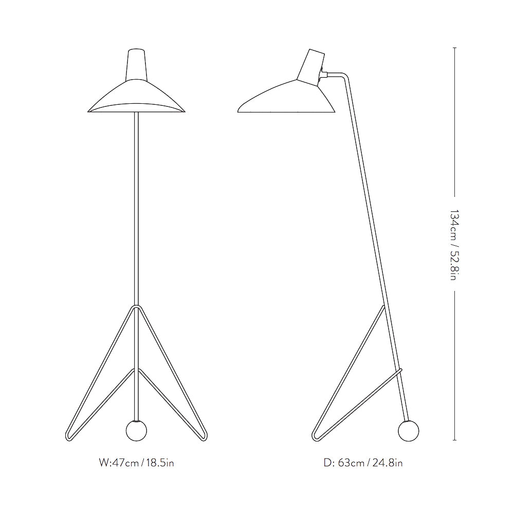    Tripod HM8 Floor Lamp by &Tradition | Loftmodern 10