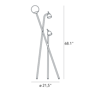 FontanaArte Tripod Floor Lamp