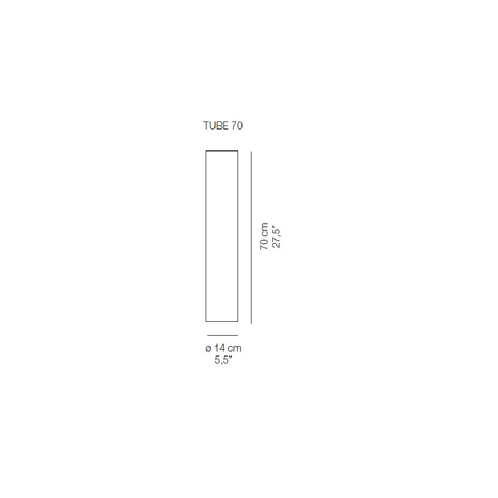 Tube 70 Ceiling Light by Karboxx