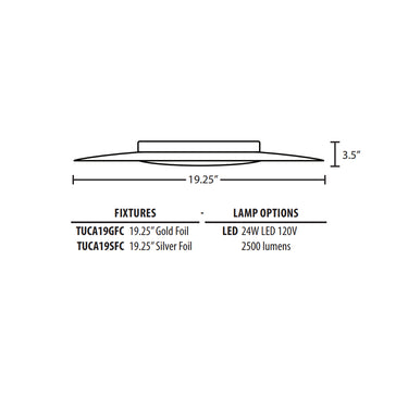 Besa Lighting Tuca 19 Ceiling Light