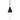 Nightshade Black Turret pendant showcasing its glare-free crystal optic. Perfect modern lighting.