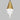 Visual Comfort Turret 1-Light in Natural Brass. Sleek modern pendant for home or business.