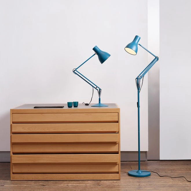 Anglepoise Type 75 Floor Lamp - Margaret Howell Edition Saxon Blue