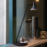 Artemide Unterlinden Aluminum Table Lamp with black stem