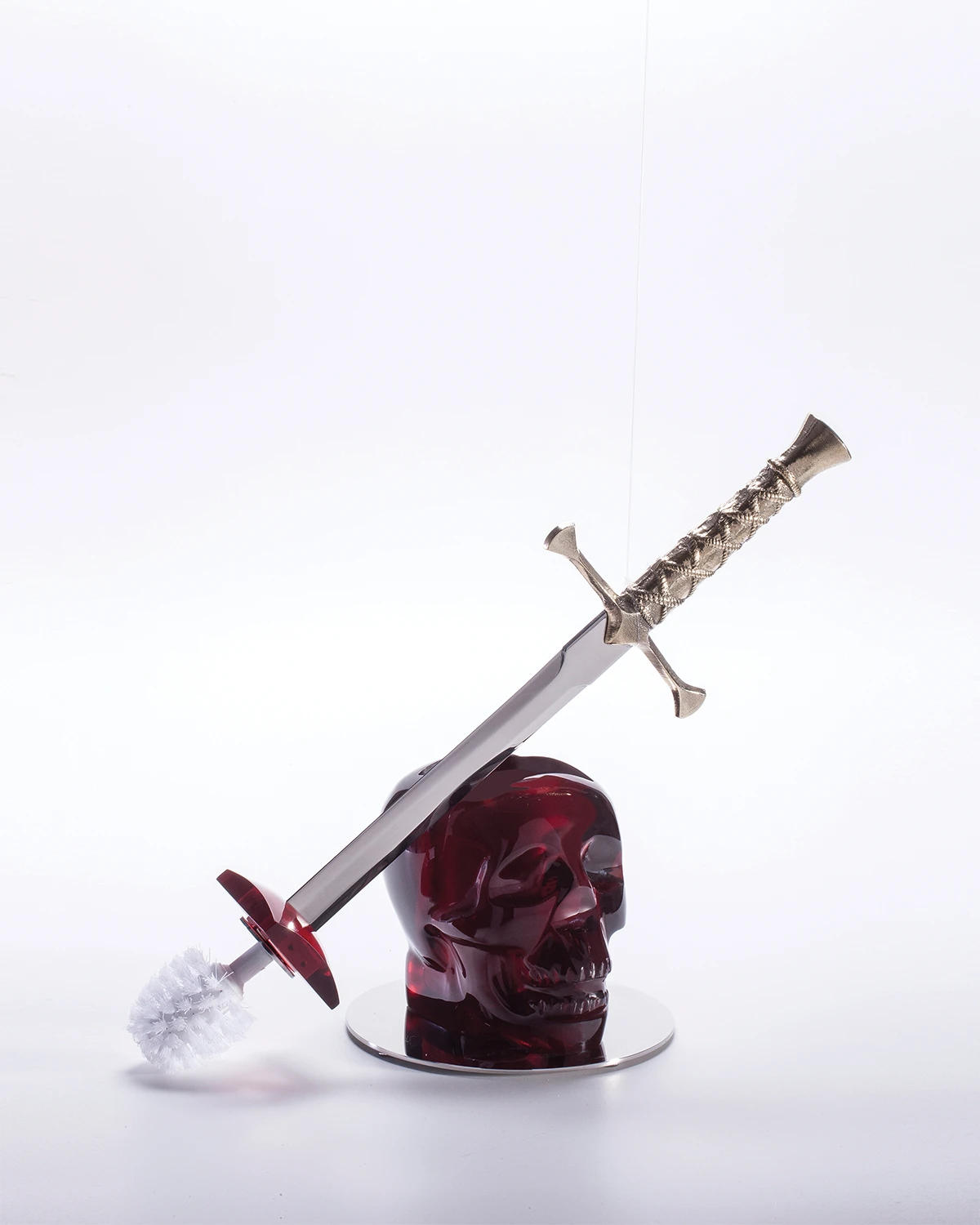 Vallve Toilet Brush Cranium Red