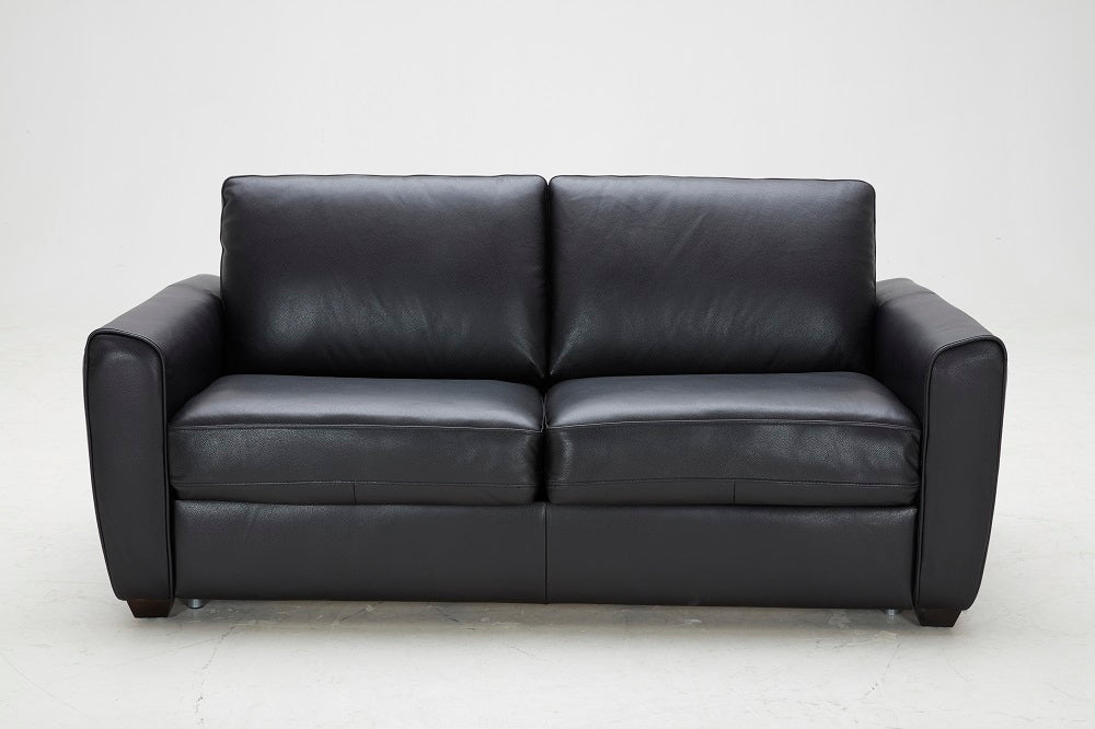 Ventura Sofa Bed Black Leather by JM
