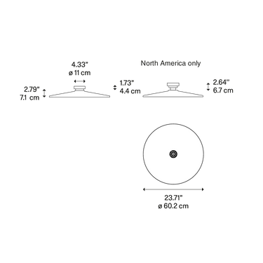 Diesel Living Vinyl Large Wall/Ceiling Lamp