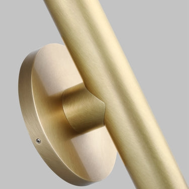 Ebell 2-light natural brass LED pendant, perfect for residential dining rooms.