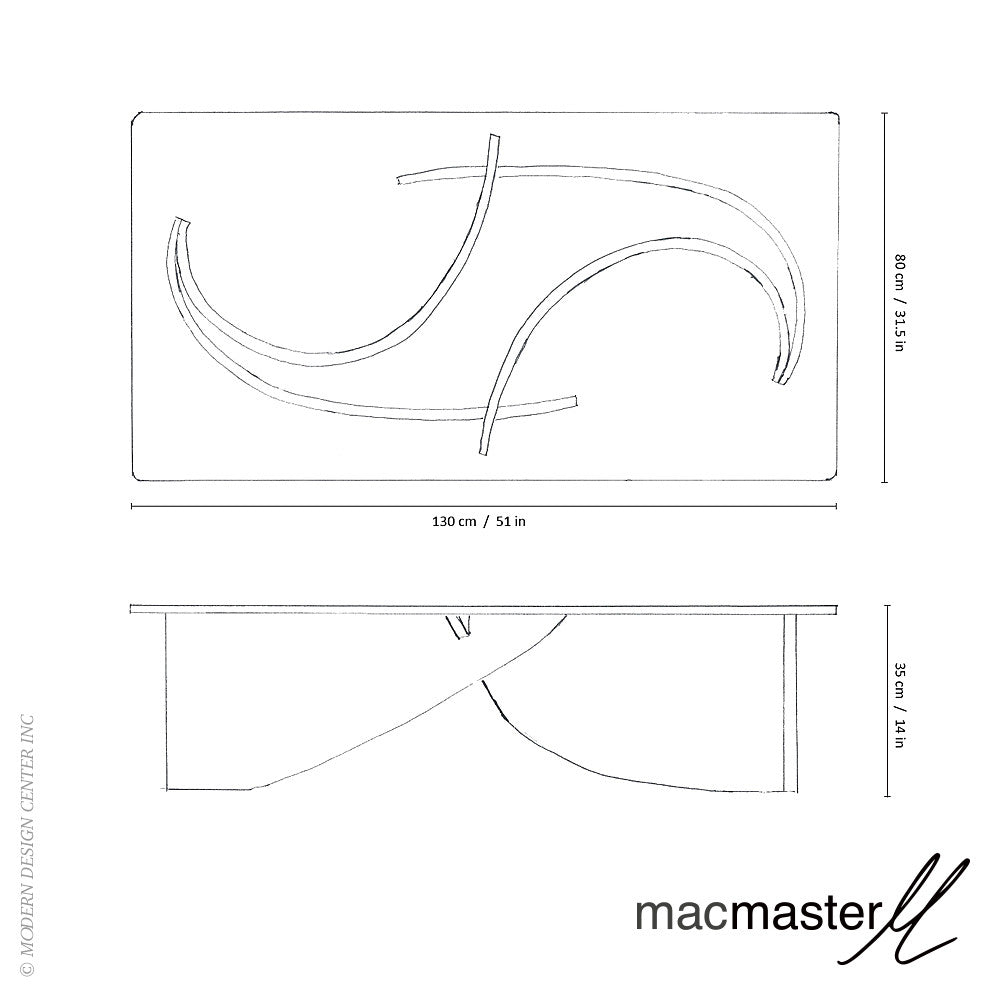 MacMaster Design Wave Coffee Table | MacMaster | LoftModern