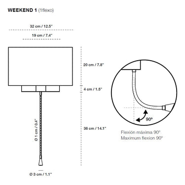 Weekend 1 Wall Light by Carpyen