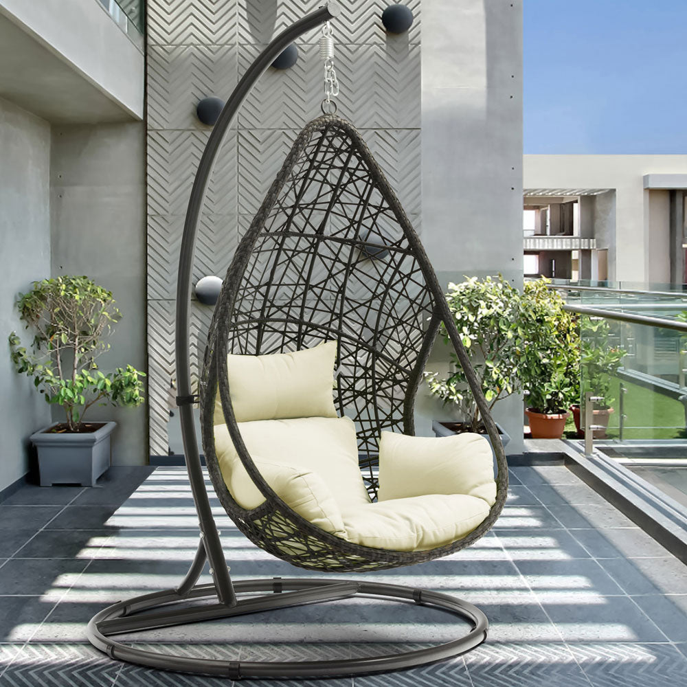 Bravo Outdoor Egg Chair Grey by Whiteline